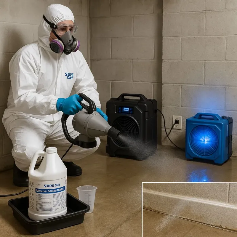 Sanitization and Odor Removal process in White Island Shores, MA